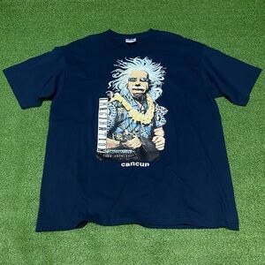 Vintage 00s Albert Einstein Cancun T-Shirt XL Imagination More Than Knowledge